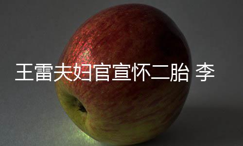 曝想显自儿官宣怀二肚明王雷萌孕胎 要女李小夫妇