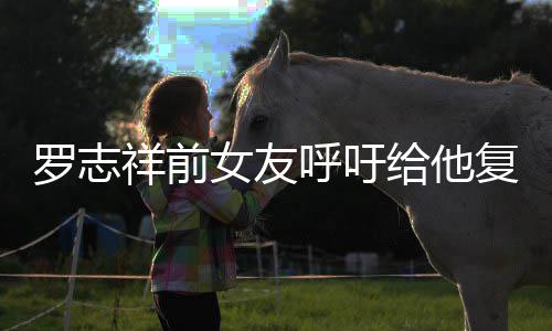 女友祥前小猪给他呼吁 喊机会节目罗志来上复出