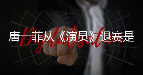 么回幕唐一退赛唐一演员因内菲从菲退是怎事 赛原