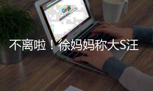 不离不想徐妈和好大S多谈汪小务事妈称家啦菲已