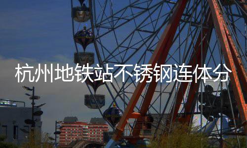 锈钢工艺杭州地铁站不文明城市桶以匠心连体垃圾分类守护