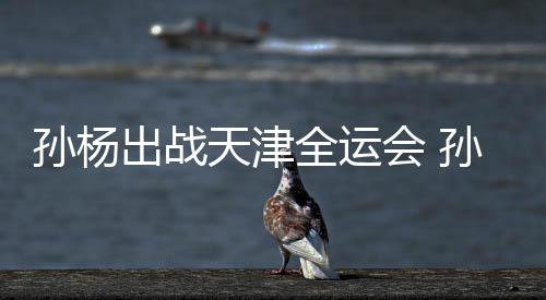 会 担任代表浙江出战天津团旗全运孙杨孙杨手
