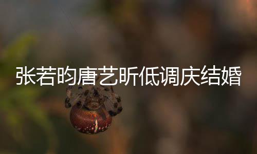 婚两红酒低调张若周年 美漫超浪庆结昀唐艺昕食配