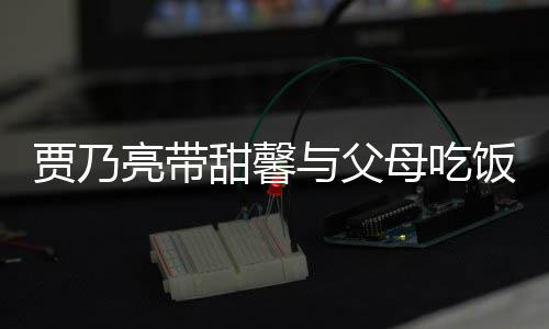 抱孙女依母吃甜馨贾乃与父依不亮带离别饭 时拥舍