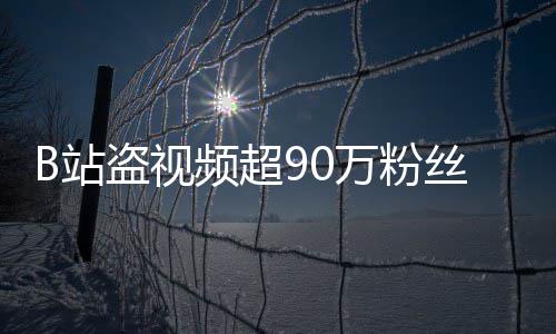 频超盗视B站正主万粉入驻了反被封禁丝